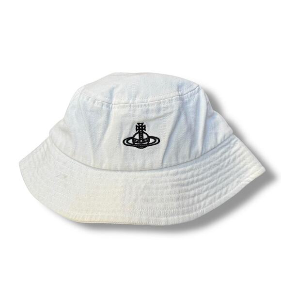 Vivienne Westwood White Bucket Hat